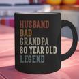 Husband Dad Grandpa 80 Year Old Legend 80th Birthday Graphic Print Coffee Mug
