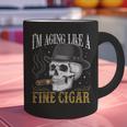 I'm Aging Like a Fine Cigar Skull Dad Retro Adult Graphic Print Coffee Mug I'm Aging Like a Fine Cigar Skull Dad Retro Adult Graphic Print Coffee Mug