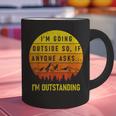 I'm Outstanding Retro Introvert Mountain Trip Lover Graphic Print Coffee Mug I'm Outstanding Retro Introvert Mountain Trip Lover Graphic Print Coffee Mug