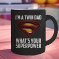 I'm A Twin DAD-What's Your Superpower Graphic Print Coffee Mug
