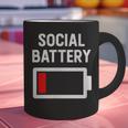 Introvert Low Social Battery Level Anti Social People Graphic Print Coffee Mug Introvert Low Social Battery Level Anti Social People Graphic Print Coffee Mug