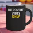 Introvert Vibes Only Graphic Print Coffee Mug Introvert Vibes Only Graphic Print Coffee Mug