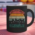 Introverted But Willing To Discuss Cats Graphic Print Coffee Mug Introverted But Willing To Discuss Cats Graphic Print Coffee Mug