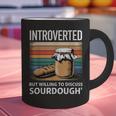 Introverted But Willing To Discuss Sourdough Vintage Baking Graphic Print Coffee Mug