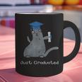 Just Graduated Cat With Graduation Cap And Diploma For Men Women Girls Kids Graphic Print Coffee Mug