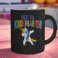 Kids Dabbing Unicorn Kindergarten Graduation See Ya Graphic Print Coffee Mug