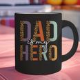 Kids Fathers Day Shirt For Son Daughter My Dad Is My Hero Graphic Print Coffee Mug