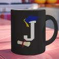Kids Initial J Letter For Boys Preschool Graduation Kindergarten Graphic Print Coffee Mug