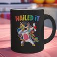 Kids Kindergarten Graduation Shirt Unicorn Graduate Nailed It Graphic Print Coffee Mug