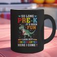 Kids So Long Pre-K Preschool Graduation Kindergarten Here I Come Graphic Print Coffee Mug