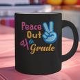 Last Day Of School Peace Out Grade 4 Graduation Kids Graphic Print Coffee Mug