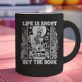 Life Is Short Buy The Book Introvert Skeleton Reading Graphic Print Coffee Mug