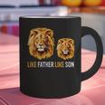 Lion Dad Like Father Like Son Lions Lovers Fathers Day Graphic Print Coffee Mug
