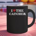 I Love The Catcher Baseball Softball Dad Mom Graphic Print Coffee Mug