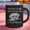 Maltese Dog Watching Owner Quote Puppy Mom Dad Men Women Girls Kids Graphic Print Coffee Mug