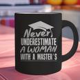 Master's Graduation Shirt For Women With Masters Degree Graphic Print Coffee Mug