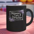 Memory Care Director Purple Floral Pansies Graphic Print Coffee Mug