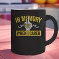 In Memory Of When I Cared Sarcastic Don't Care Finger Graphic Print Coffee Mug