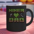 Miner Dad Birthday Boy Party Video Gamer Pixel Graphic Print Coffee Mug