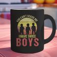 Mom Of 3 Boys Dad I Have Three Boys Dad Of 3 Boys Mom Of 3 Graphic Print Coffee Mug