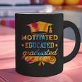 Motivated Educated Graduated Graduation Graphic Print Coffee Mug