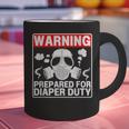 New Dad Prepared For Diaper Duty Daddy Diaper Duty Graphic Print Coffee Mug