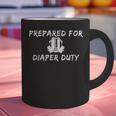 New Dad Prepared For Diaper Duty Saying Quote Graphic Print Coffee Mug