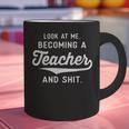 New Teacher Gifts Graduation Women Men Become Teachers Graphic Print Coffee Mug