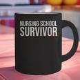 Nursing School Survivor- For Nurses-RN Graduation Graphic Print Coffee Mug
