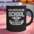 Nursing School Survivor Senior Nurse Graduation TShirt Graphic Print Coffee Mug