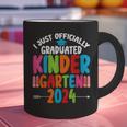 I Officially Graduated Kindergarten Graduation 2024 Graphic Print Coffee Mug