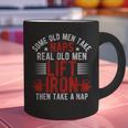 Old Men Gag Workout Gym Fitness Exercise Weightlifting Dad Graphic Print Coffee Mug