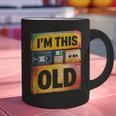 Im This Old Retro 80s 90s VHS Cassette Floppy Disk Nostalgia Graphic Print Coffee Mug