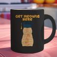 Orange Tabby Cat Graduation Distressed Shirt For Grads For Men Women Girls Kids Graphic Print Coffee Mug