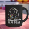 Papa Bear Autism Awareness Autism Matching Family Dad Graphic Print Coffee Mug