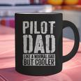 Pilot Dad Shirt Men Fathers Day Aviation Pilot Graphic Print Coffee Mug
