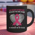 Pink Breast Cancer Awareness Women Men In Memory Of My Niece Graphic Print Coffee Mug Pink Breast Cancer Awareness Women Men In Memory Of My Niece Graphic Print Coffee Mug