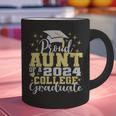 Proud Aunt Of 2024 College Graduate Family 24 Graduation Graphic Print Coffee Mug