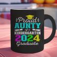 Proud Aunty Of Kindergarten Graduate 2024 Graduation Aunty Graphic Print Coffee Mug