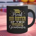 Proud Big Sister Of Two 2025 Graduates Graduation Family Graphic Print Coffee Mug