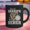 Proud Grandpa Of A 2026 Senior Baseball Graduation Leopard Graphic Print Coffee Mug