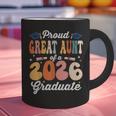 Proud Great Aunt Of a Class Of 2026 Graduate Graduation Graphic Print Coffee Mug
