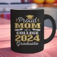 Proud Mom Of 2024 College Graduate Family 24 Graduation Graphic Print Coffee Mug