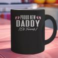 Proud New Dad It's Twins Girl Baby Announcement Father's Day Graphic Print Coffee Mug