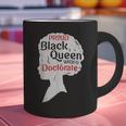 Proud Queen Shirt PhD Graduation Afro Doctorate Graphic Print Coffee Mug