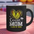 Proud Senior Mom Class Of 2026 Softball Graduation Heart Graphic Print Coffee Mug