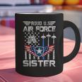 Proud US Air Force Sister Flag Air Force Graduation Sister Graphic Print Coffee Mug