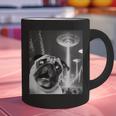 Pug Alien UFO Taking a Selfie Dog Mom Dad Graphic Print Coffee Mug