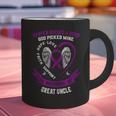 Purple In Memory Of Great Uncle Pancreatic Cancer Awareness Graphic Print Coffee Mug