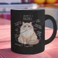 Ragdoll Cat Anatomy Cute Pet Mom Dad Cream Bicolor Graphic Print Coffee Mug